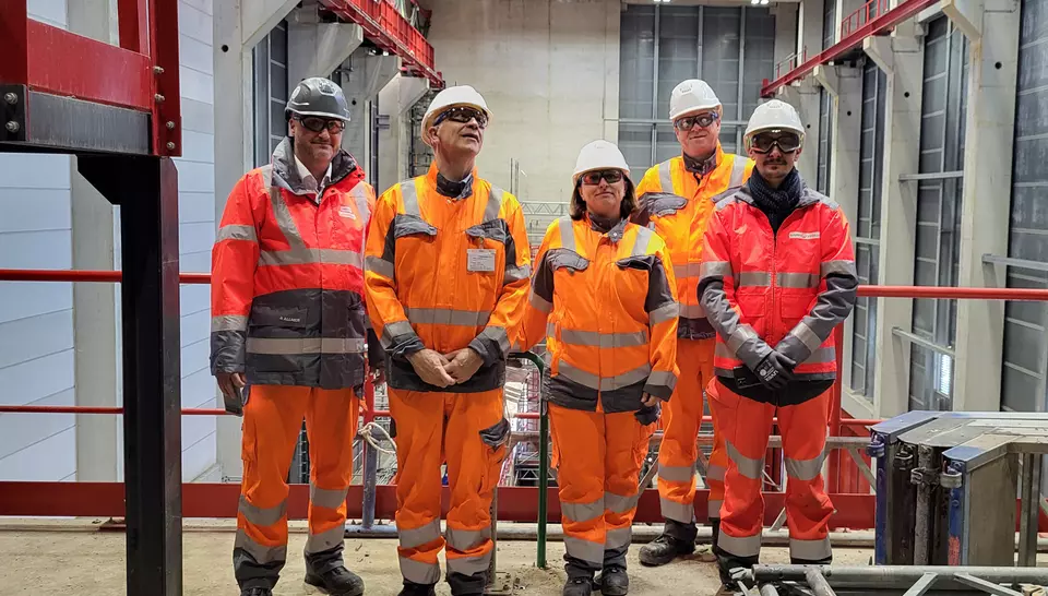 Blick auf die neue Anlage in luftiger Höhe