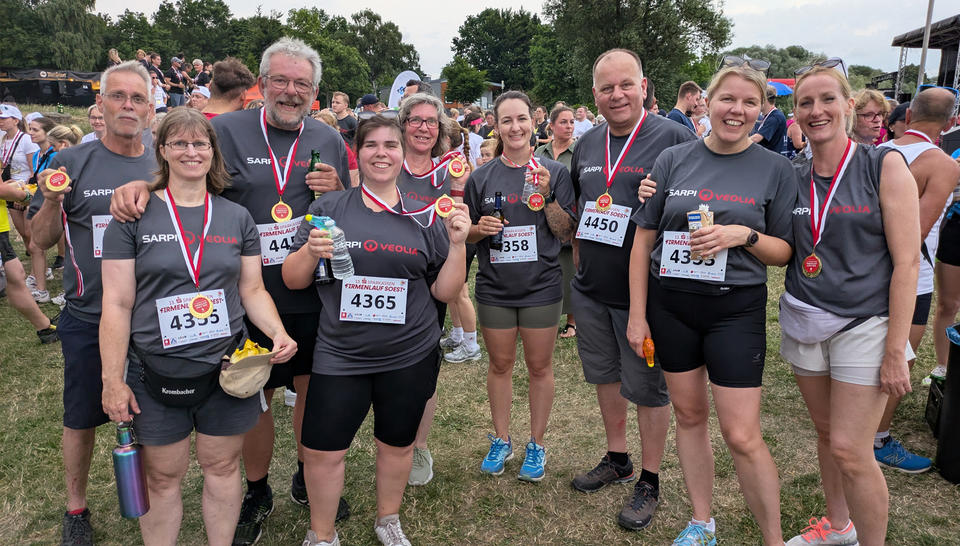Nach dem Zieleinlauf