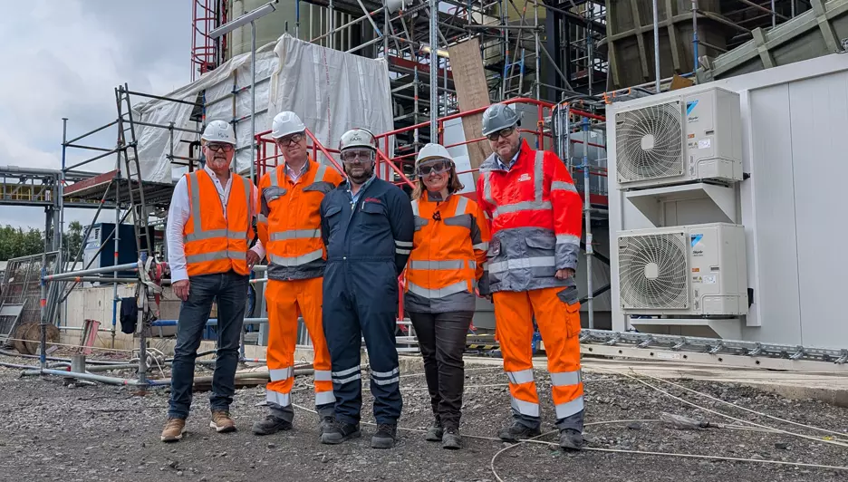 Gruppenbild (v.l.n.r.) Volker Malle, Jérôme Eloy, Stefano Quarini, Catherine Ricou und Dr. Jürgen Flesch